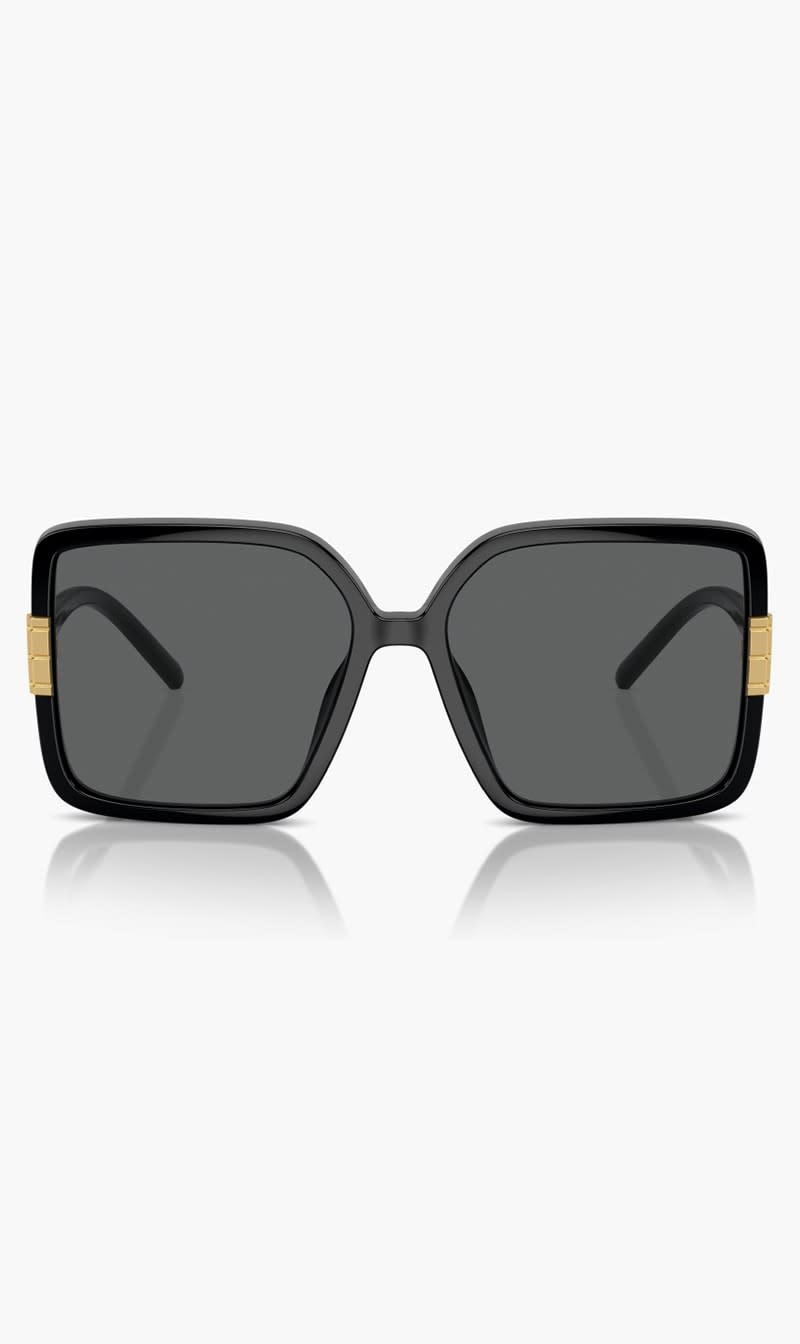 

Tory Burch Black Square Black Frame With Dark Grey Lens  for Women | The Deal Outlet