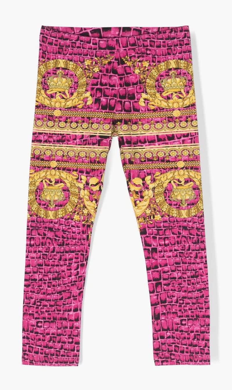 

Versace Multi-color Barocco Print Jersey Leggings for Girls | The Deal Outlet