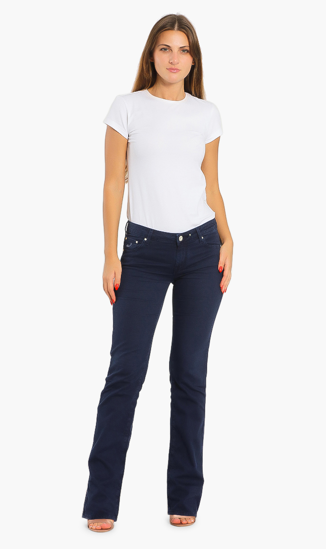 

Flared Tailored Jeans, Blue