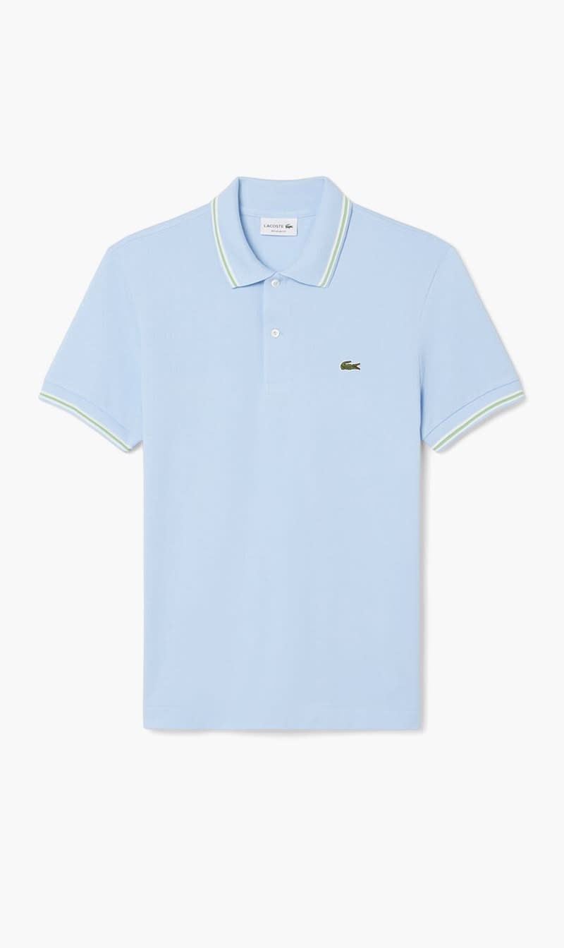 Lacoste Blue Regular Fit Trim Accent Polo Shirt for Men