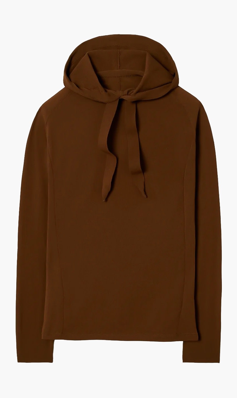 

Tory Burch Brown Nylon Hoodie for Women | The Deal Outlet