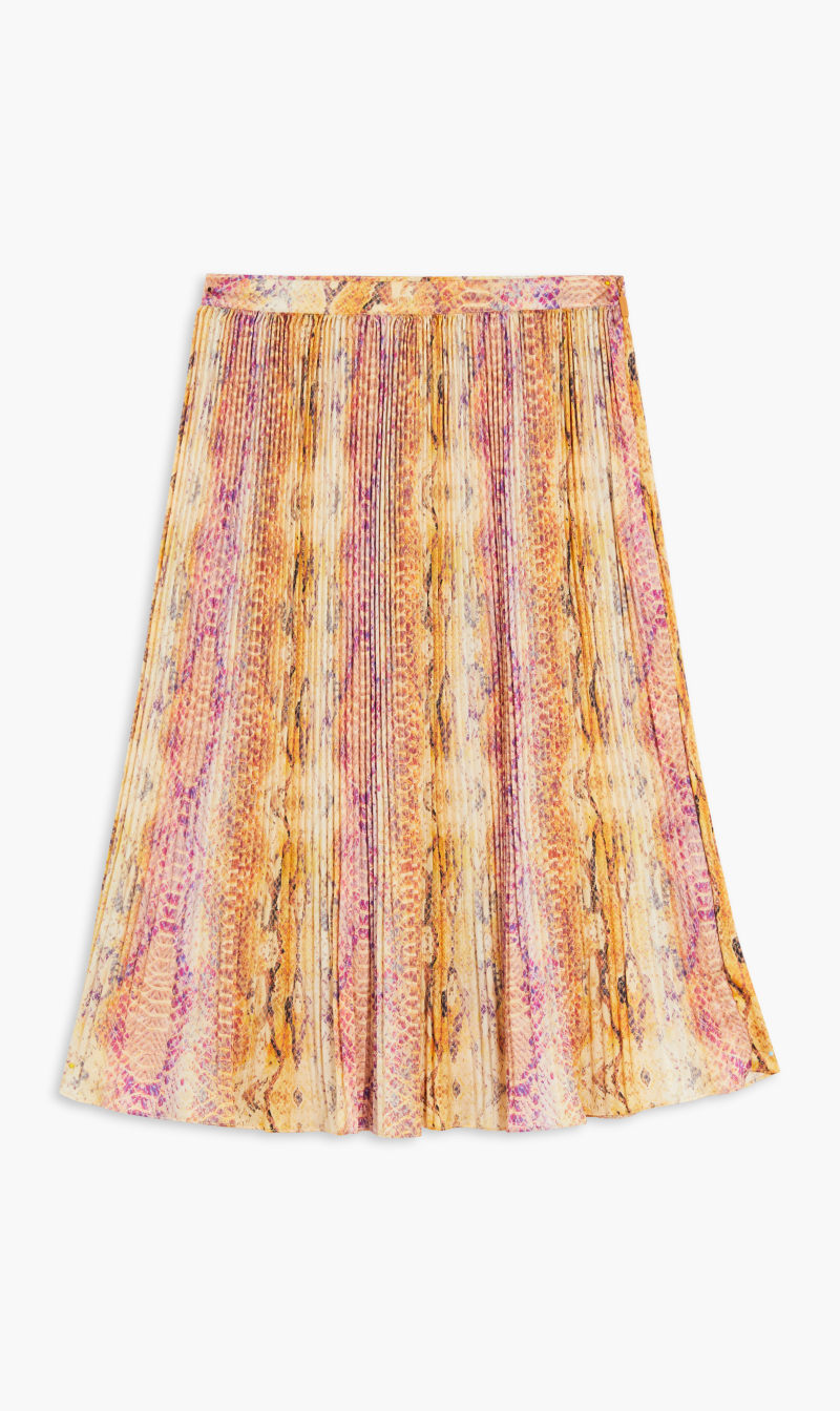 

Guess Multi-color Halley Pleated Skirt - Lb01355 Str Poly Charm 92 Prnt for Women | The Deal Outlet