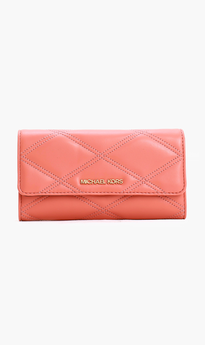 

Jet Set Travel Quilted Long Wallet