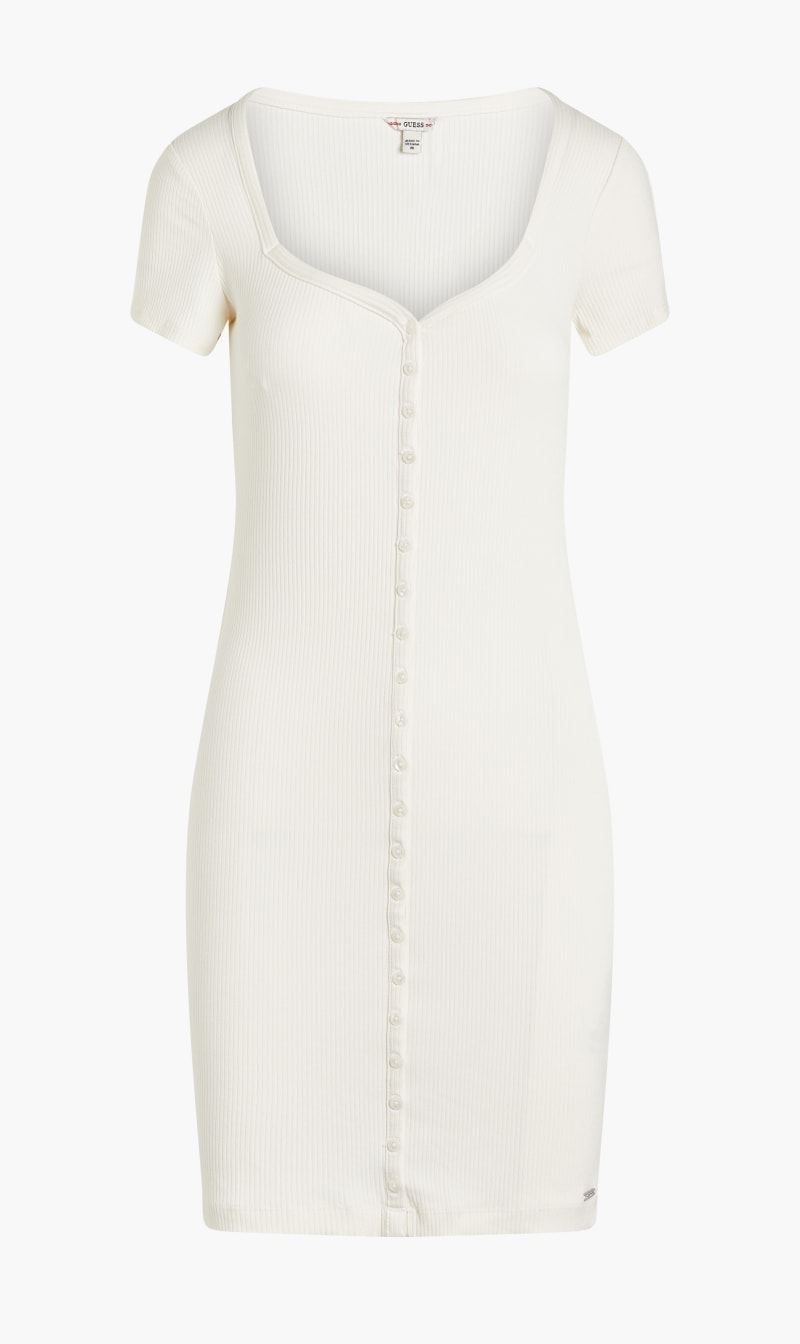 

Short Sleeve Emilia Dress, White