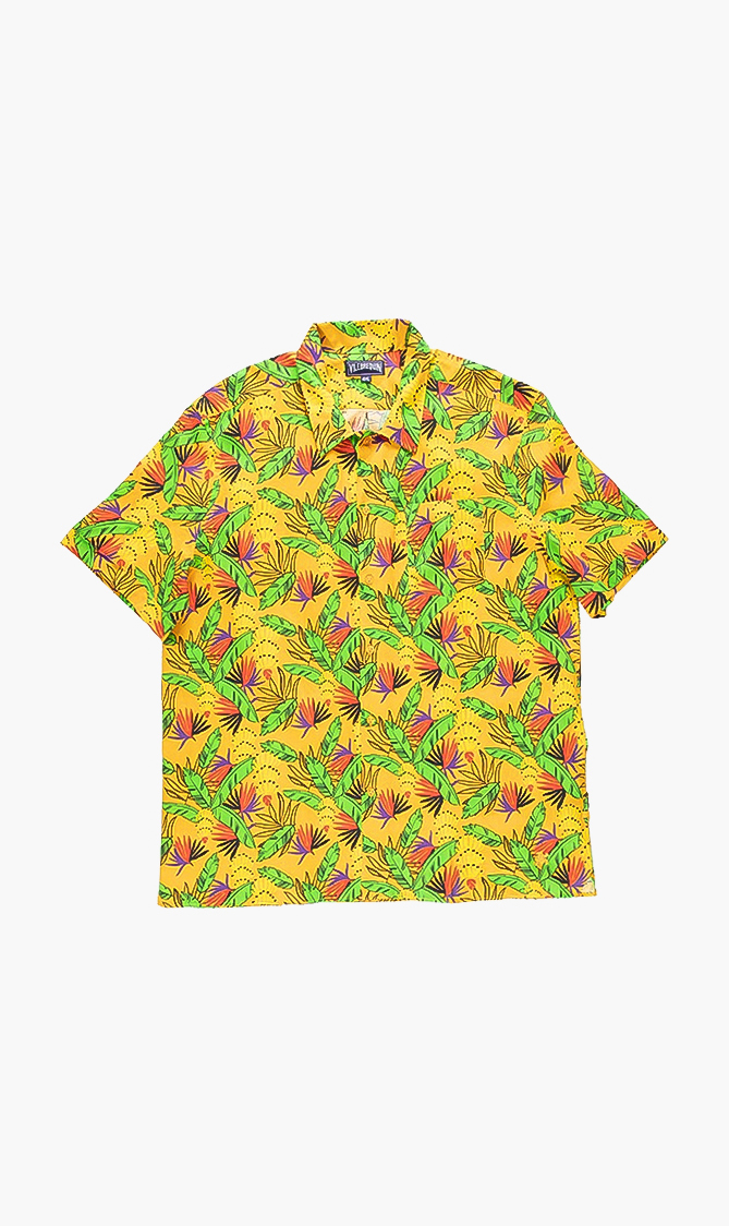 

Vilebrequin Yellow Go Bananas Short Sleeve Shirt for Men | The Deal Outlet