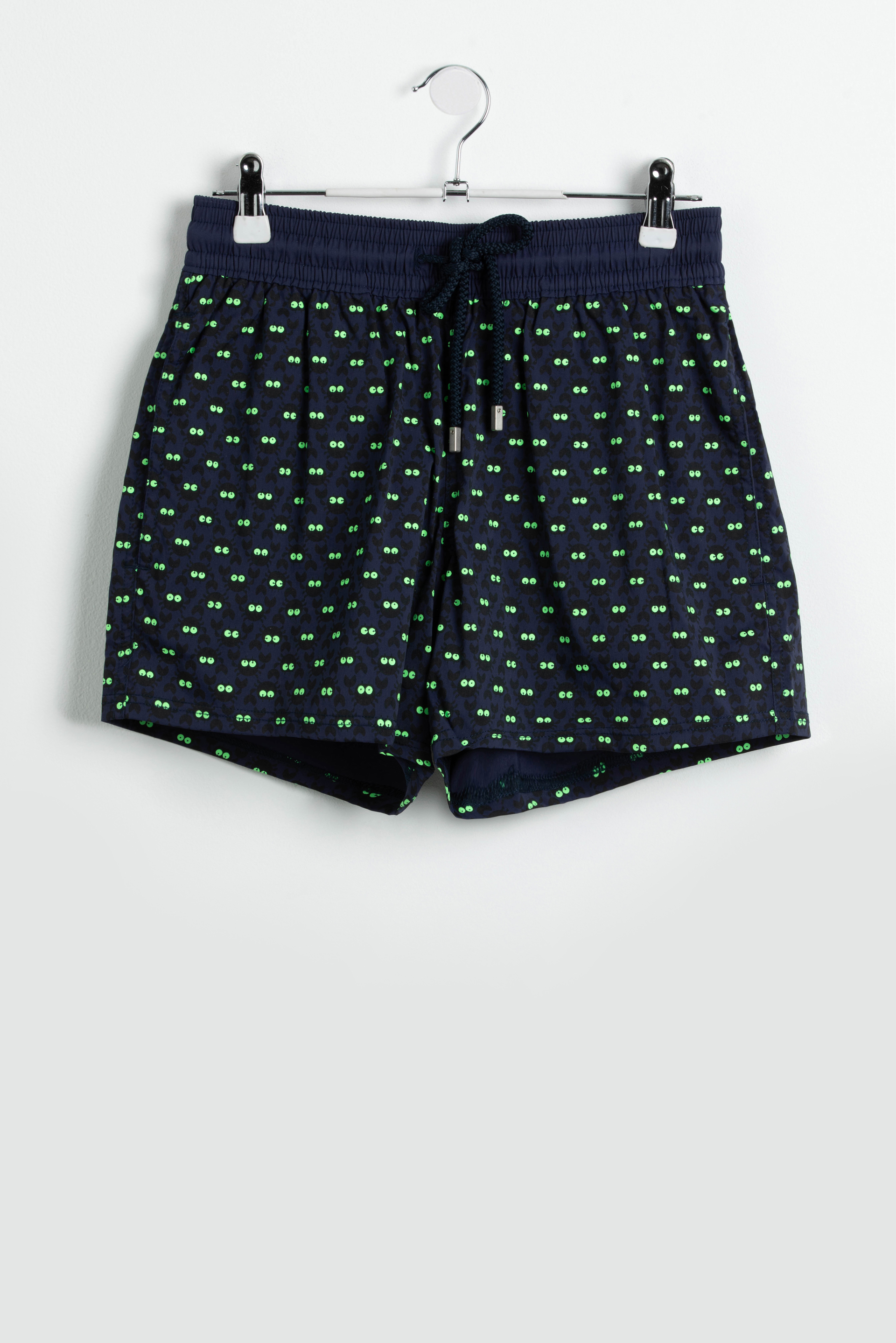 

Crab Print Swim Trunks, Blue