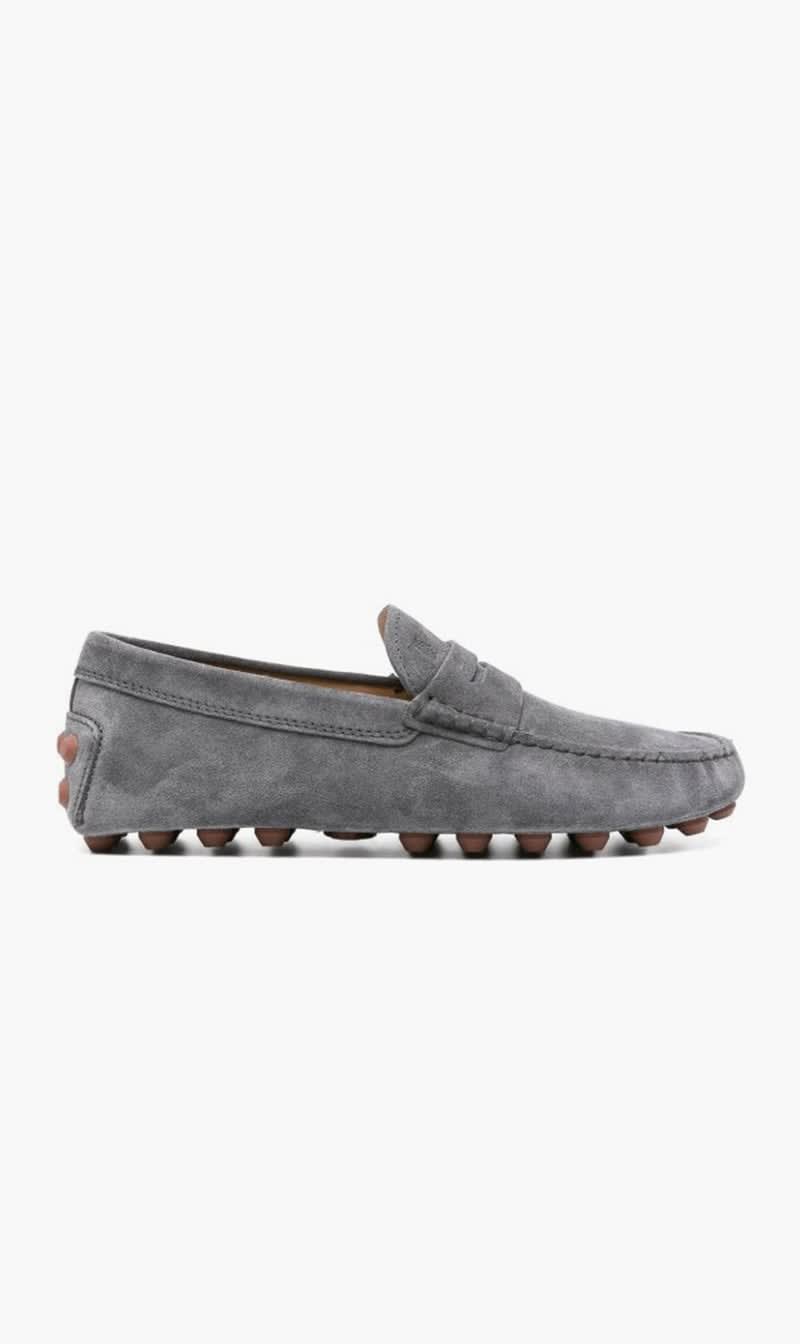 

Tod's White Gommino Suede Loafers for Men | The Deal Outlet