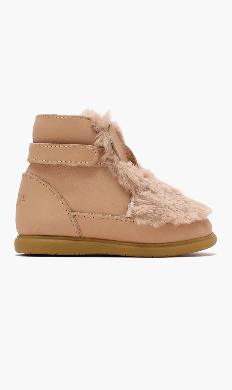 Pink Roumi Shoes Fluffy Bunny for Girls