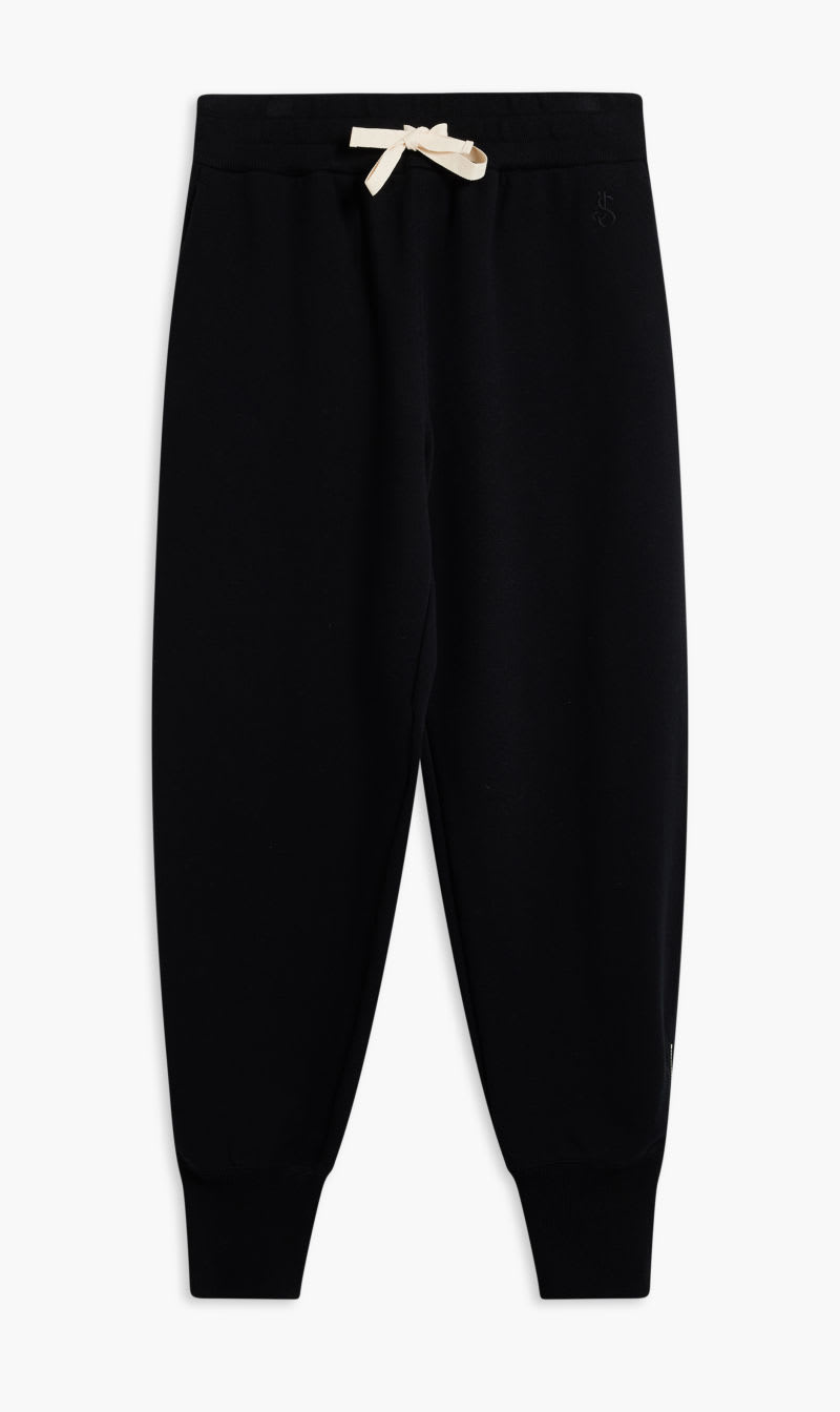 

Jil Sander Black Pants High Twisted Cotton Outside With Inside Cashmere Terry for Men | The Deal Outlet