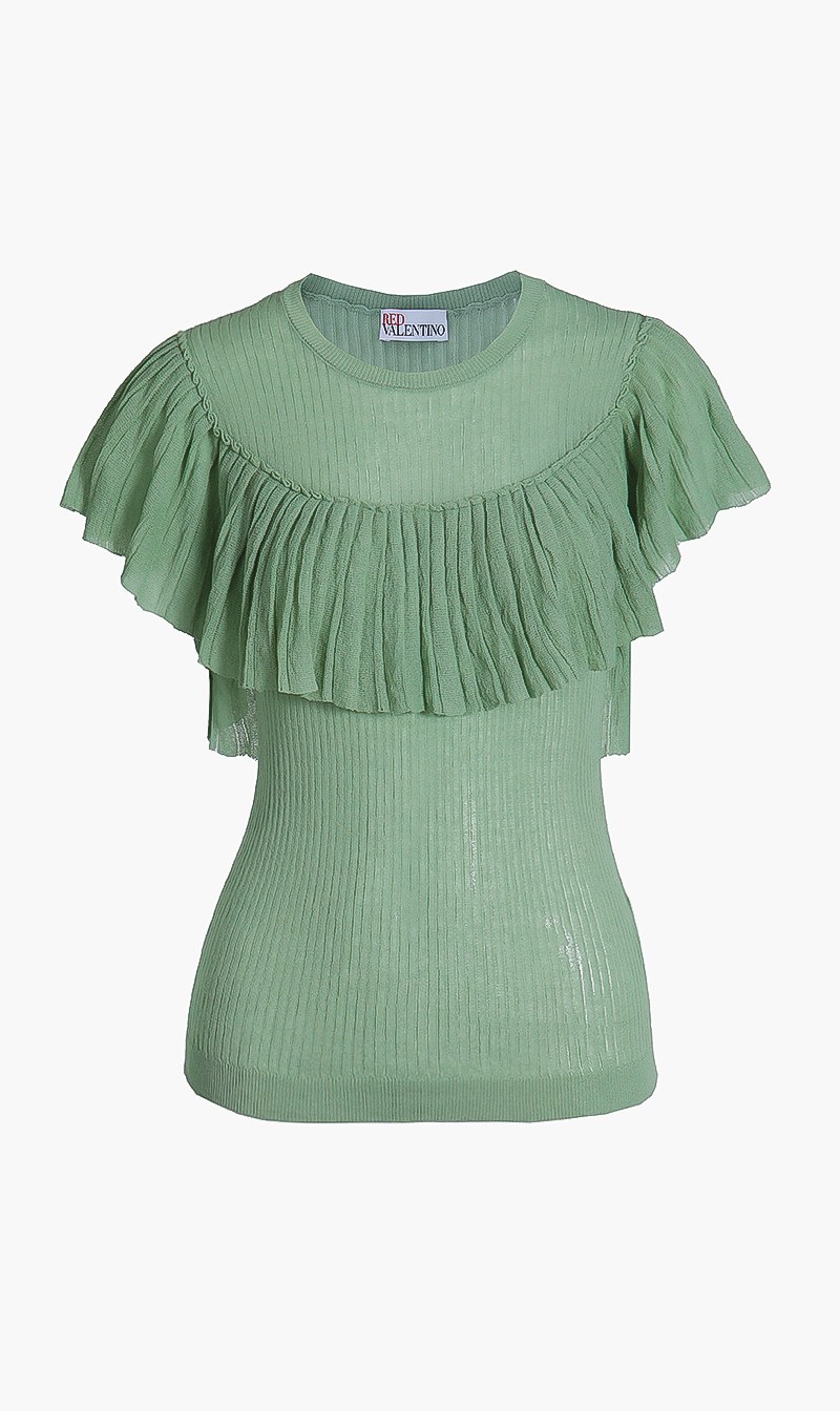 

Ruffle Neck Top