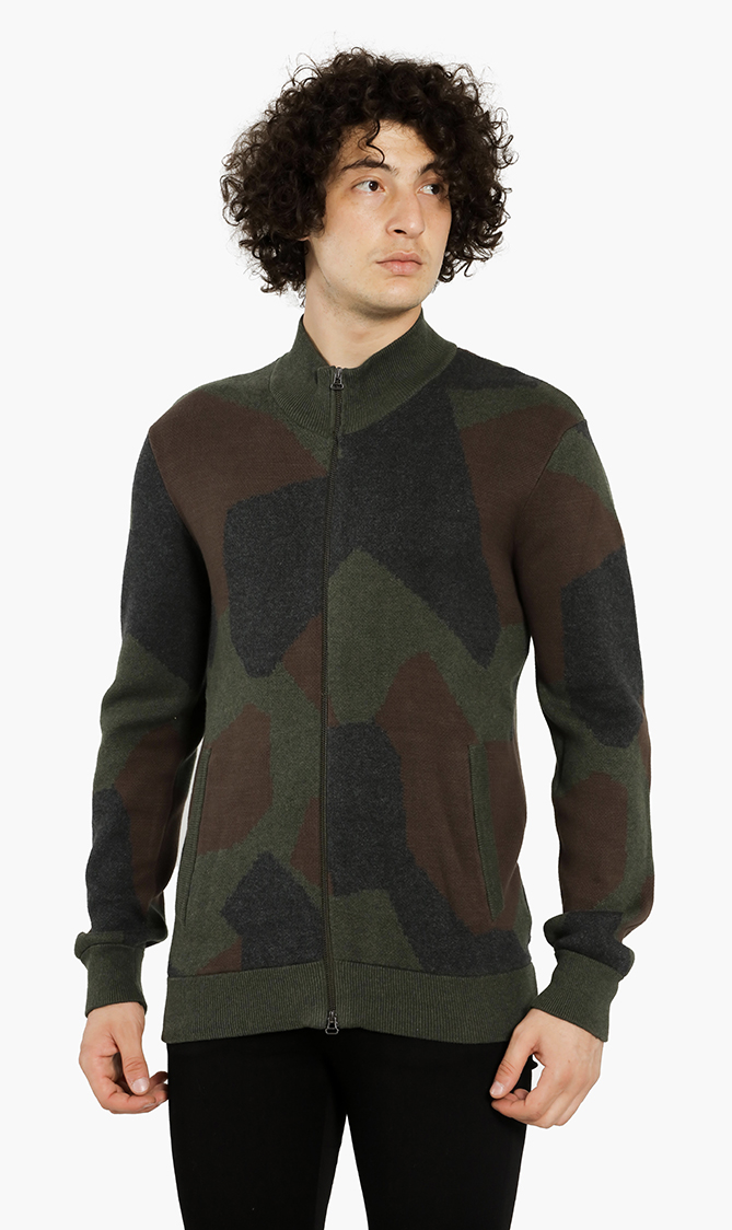 

Emporio Armani Camu Cotton Cardigan