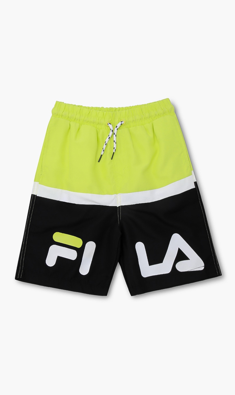 

Fila Green Preston Colorblock Shorts for Boys | The Deal Outlet