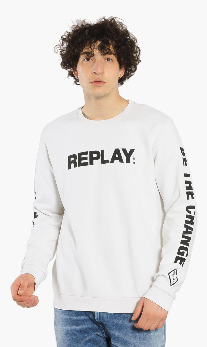 

Graphic Long Sleeve Sweatshirt, White