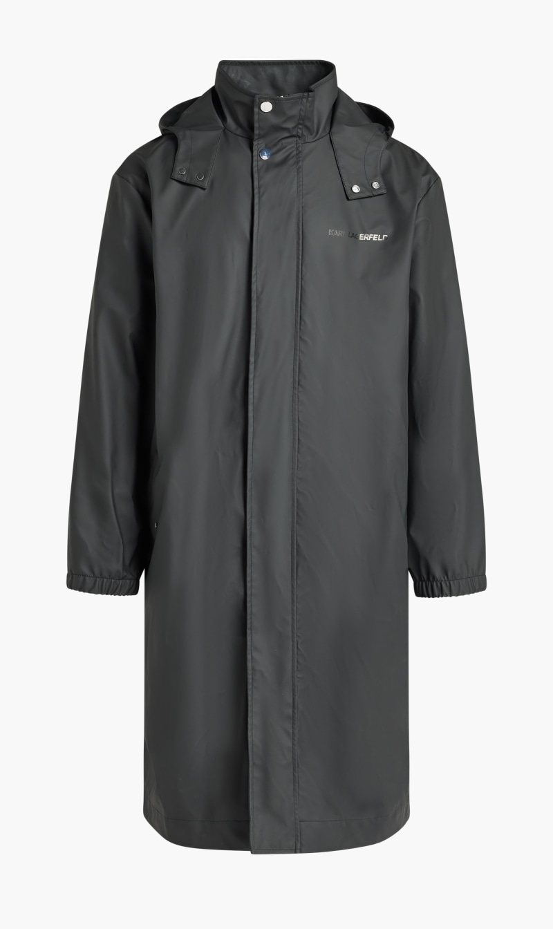

Karl Lagerfeld Black Water Repellent Parka for Men | The Deal Outlet