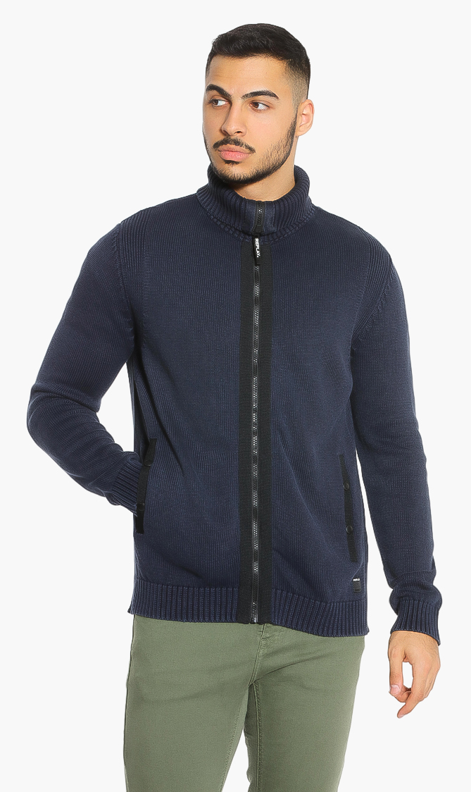 

Replay Cotton Zipped Cardigan