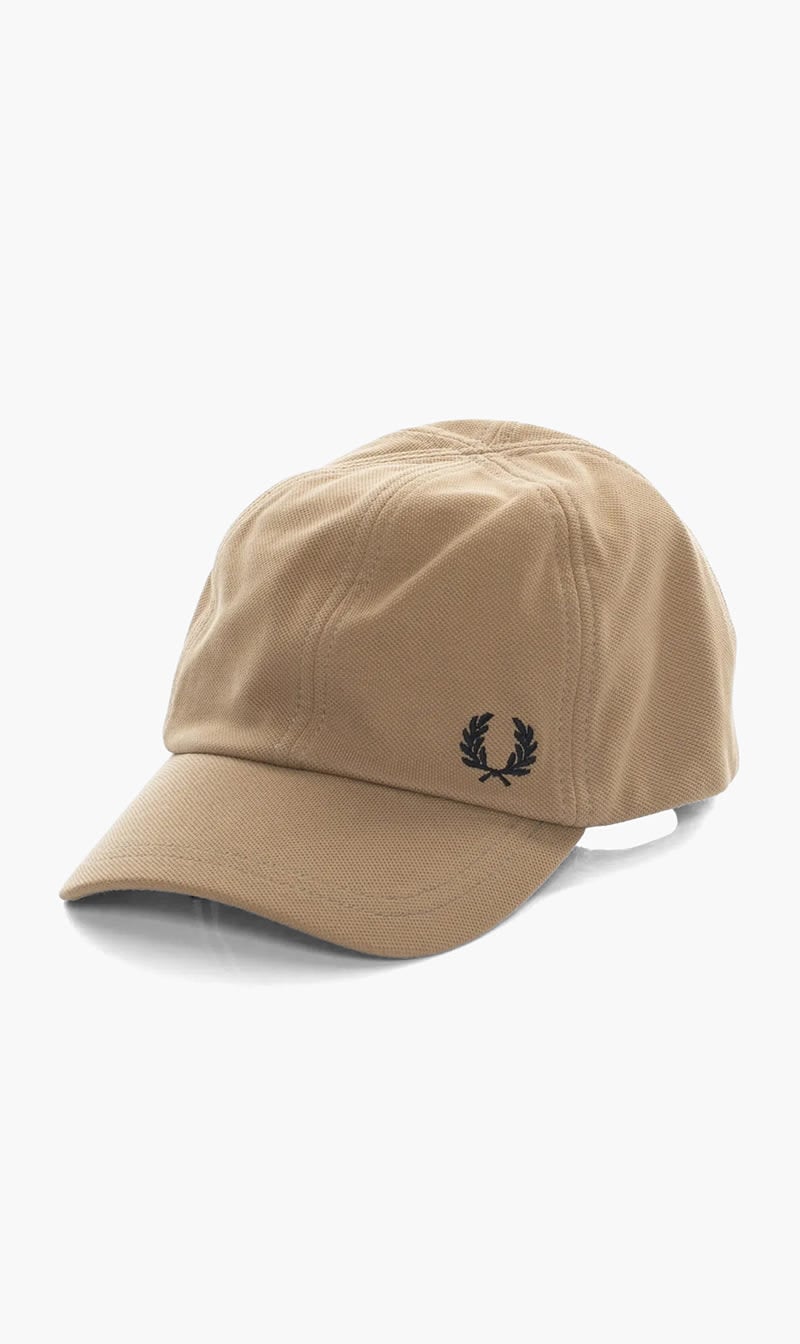 

Fred Perry Brown Pique Classic Cap for Men | The Deal Outlet