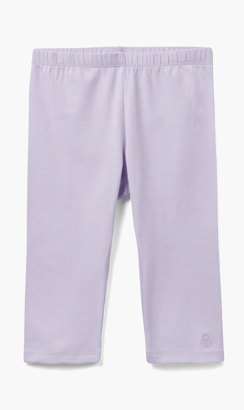 Purple United Colors Of Benetton Yellow Quarter Leggings for Girls