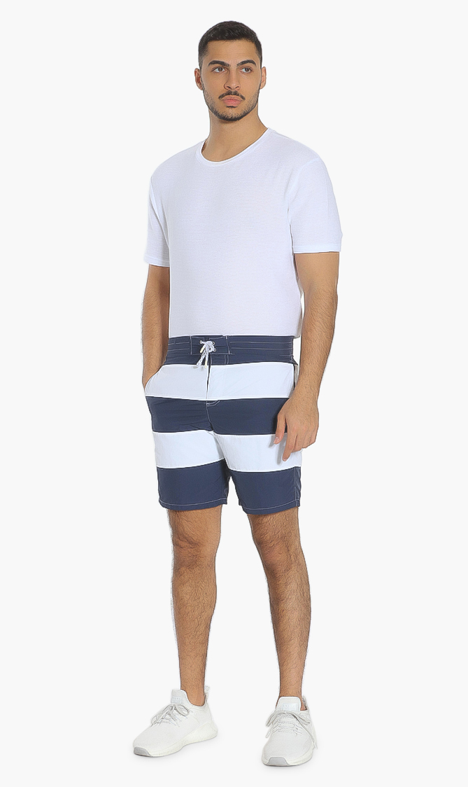 

Lacoste Border Long Length Swim Shorts