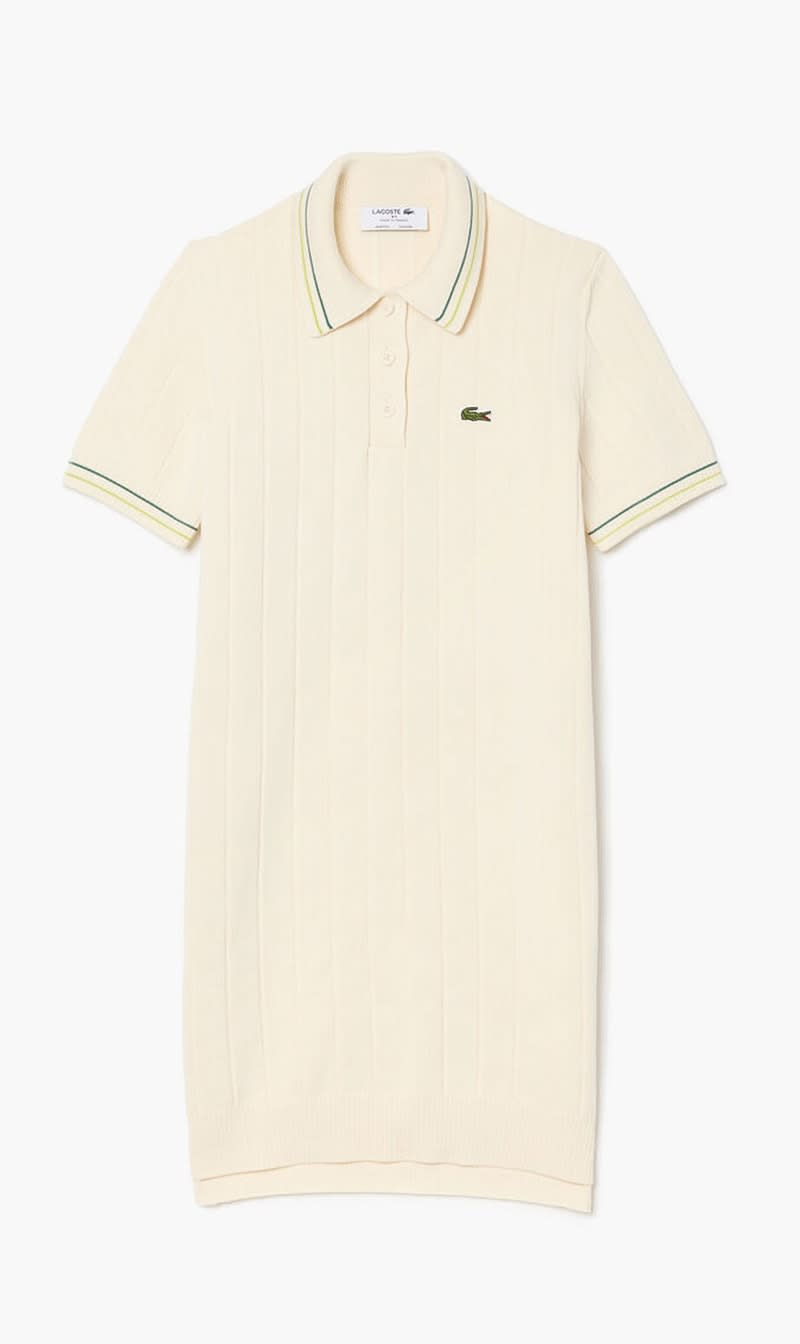 Lacoste Beige French Made Cotton Polo Dress for Women