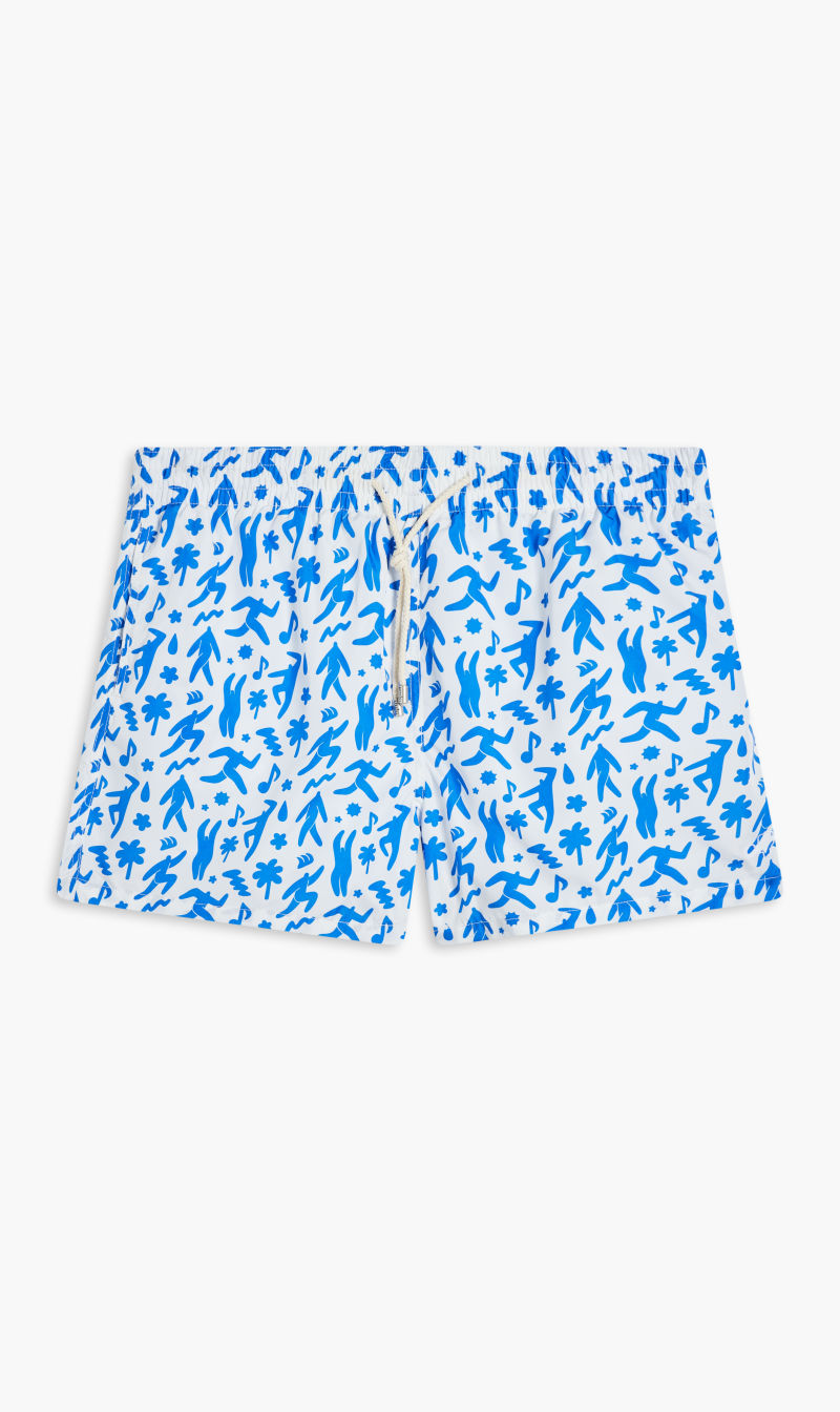 

Arrels Barcelona Blue Classic Swim Shorts Blue Fun 21 X Jocelyn Tsaih for Men | The Deal Outlet