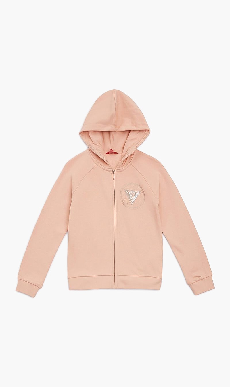 

Guess Orange Classic Logo Hoodie for Girls | The Deal Outlet
