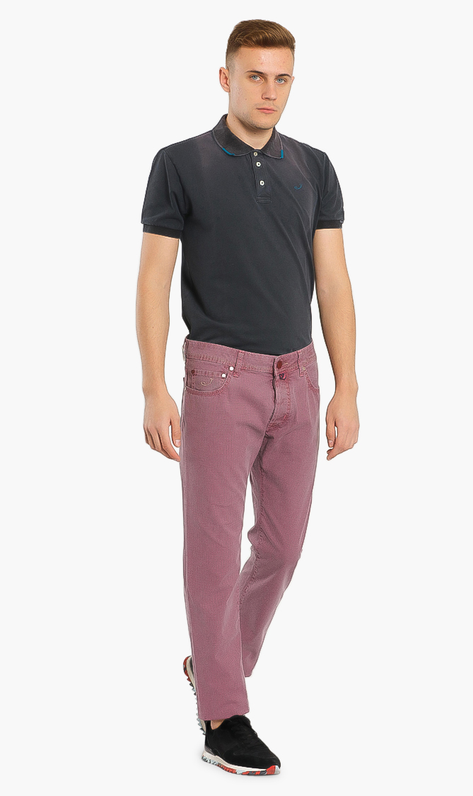 

Printed Tailored Jeans, Pink