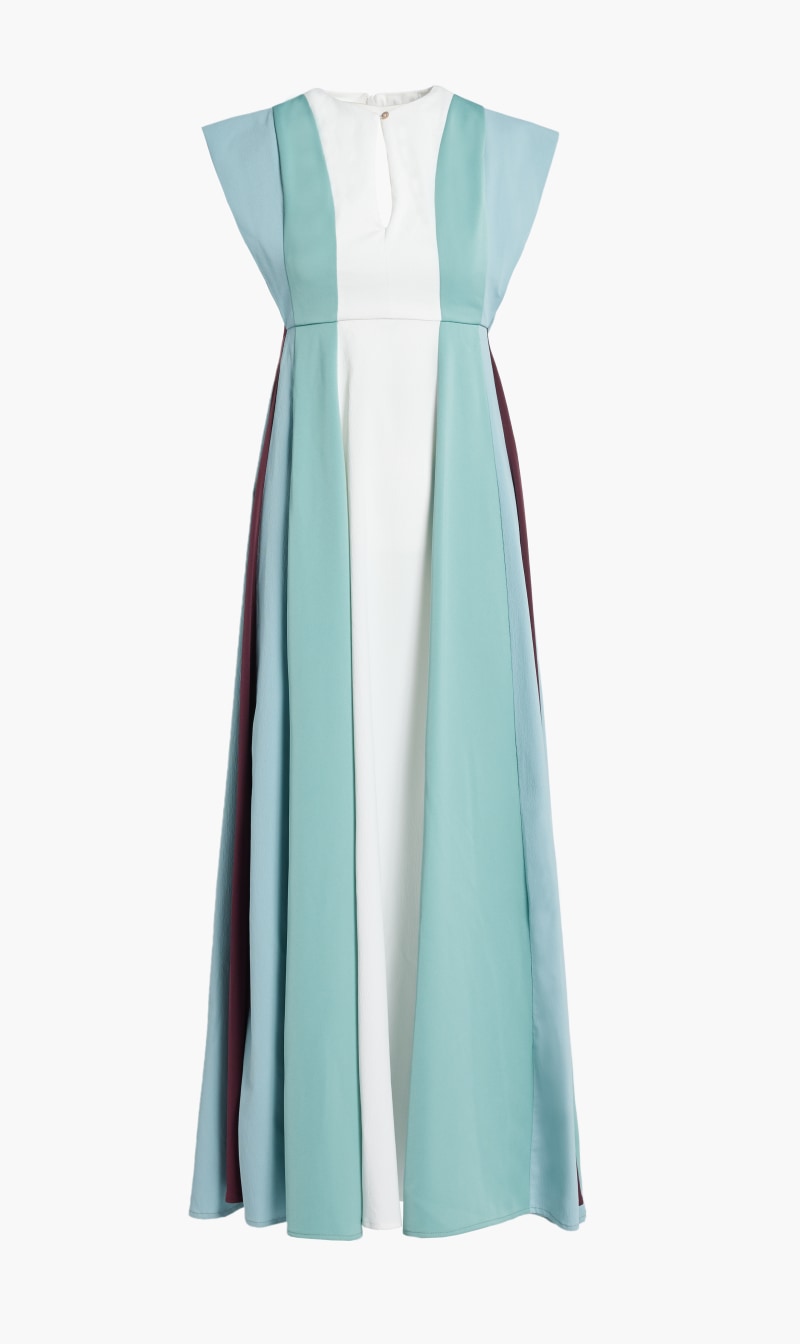 

Niili Green Dress Cobi Colour Block for Women | The Deal Outlet