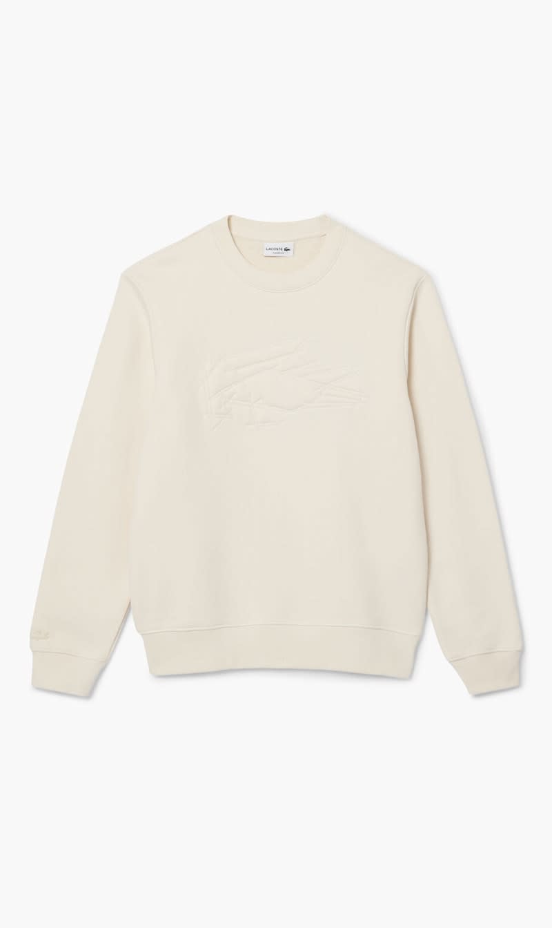 

Lacoste Beige Embroidered Crocodile Sweatshirt for Men | The Deal Outlet