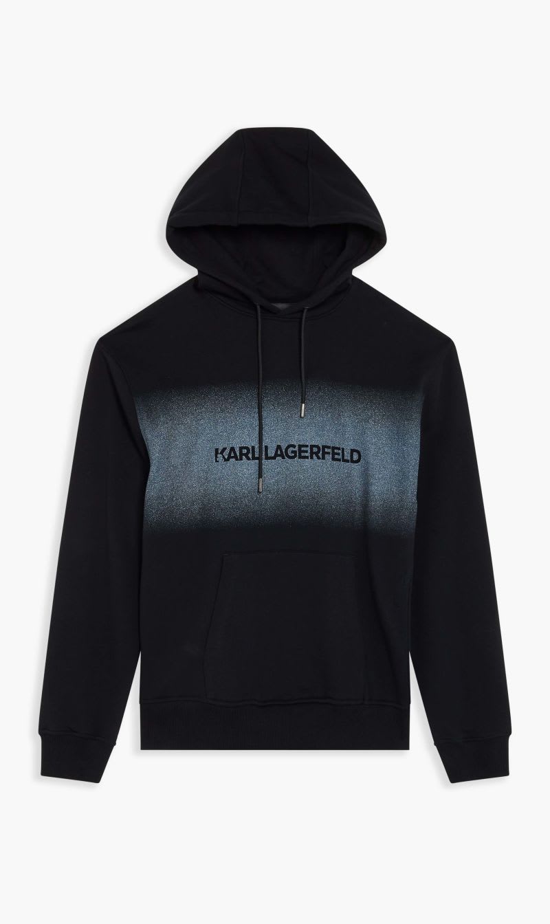 

Karl Lagerfeld Black Faded Gradient Hoodie for Men | The Deal Outlet