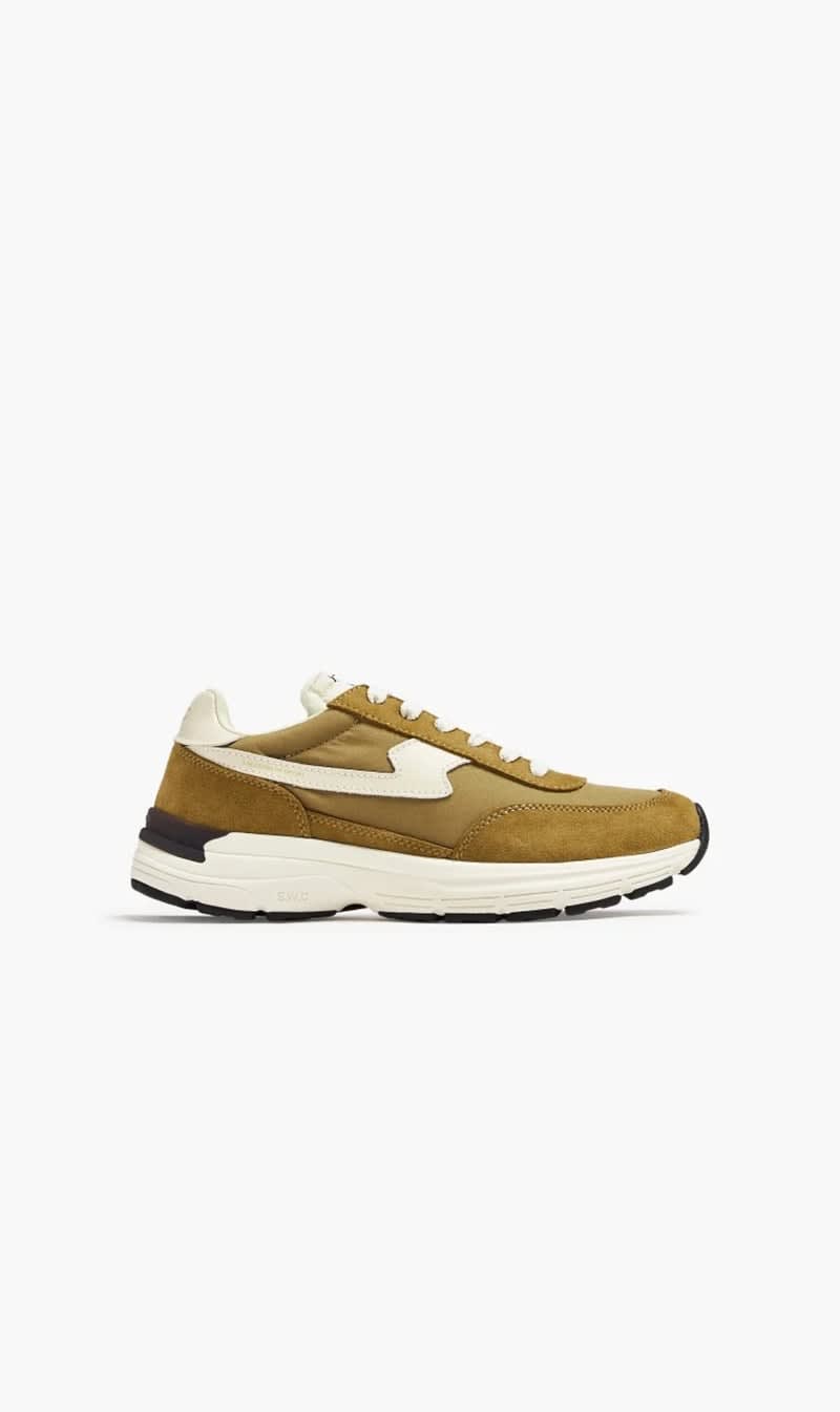 

Stepney Workers Club Beige Osier Sstrike Sneakers | The Deal Outlet
