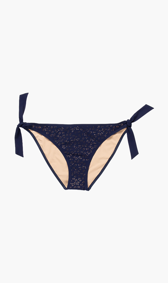 

Flamme Turtle Cut-out Bikini Bottom, Blue
