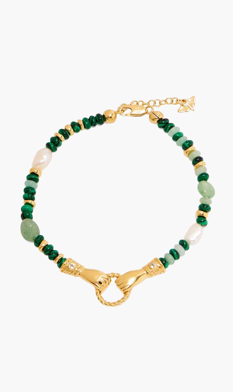 

Missoma Green Missoma X Harris Reed In Good Hands Bracelet for Women | The Deal Outlet