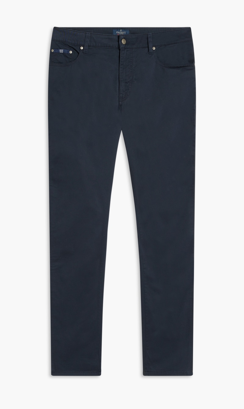 

Hackett London Blue Trinity 5 Pockets Chino Pants for Men | The Deal Outlet