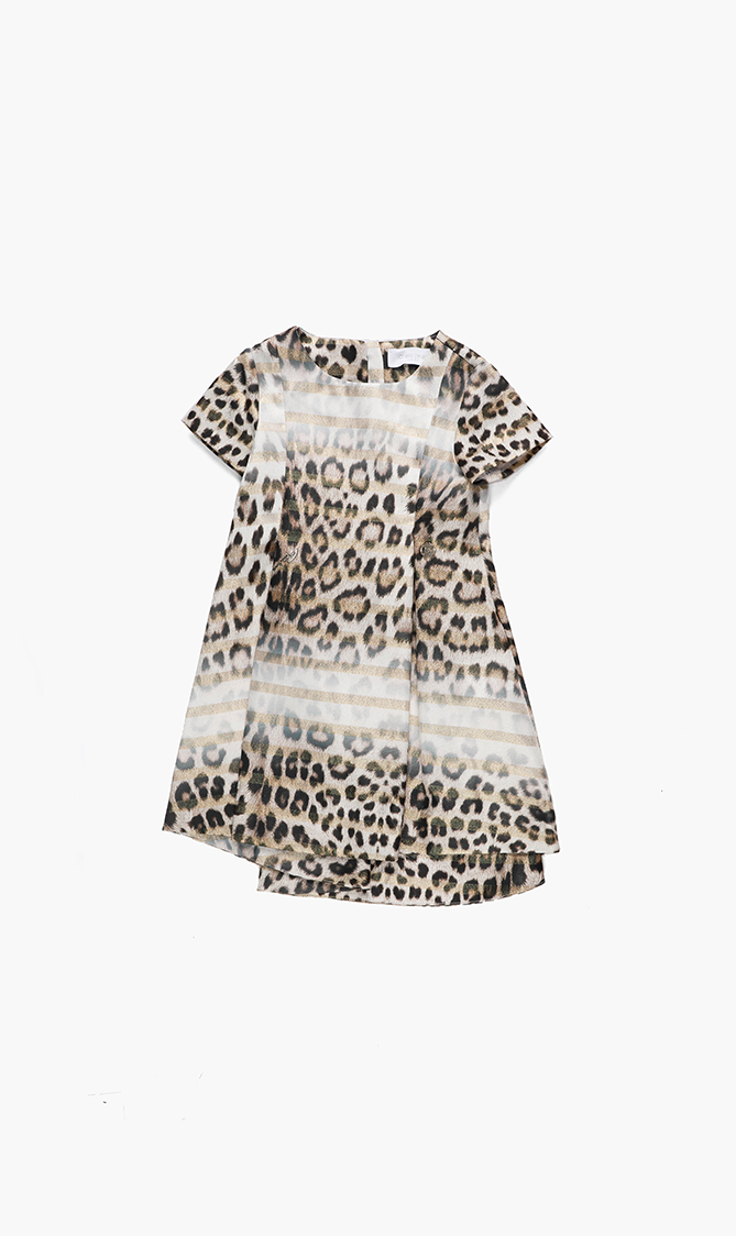 

Roberto Cavalli Leopard Jacquard Dress