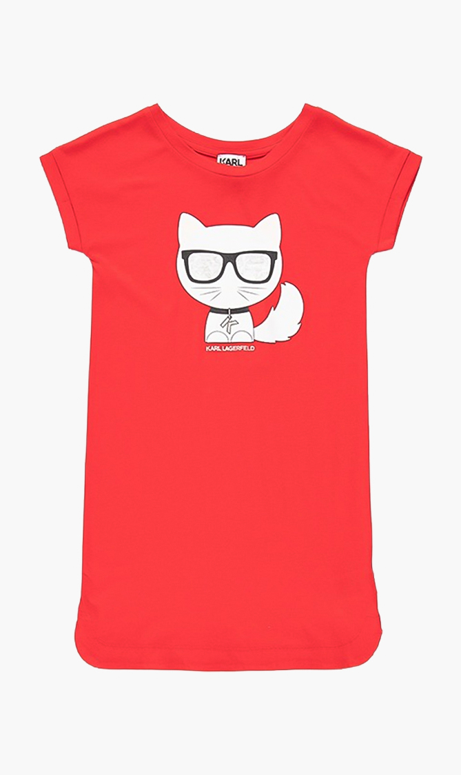 

Karl Lagerfeld Everyday Choupette Print Dress