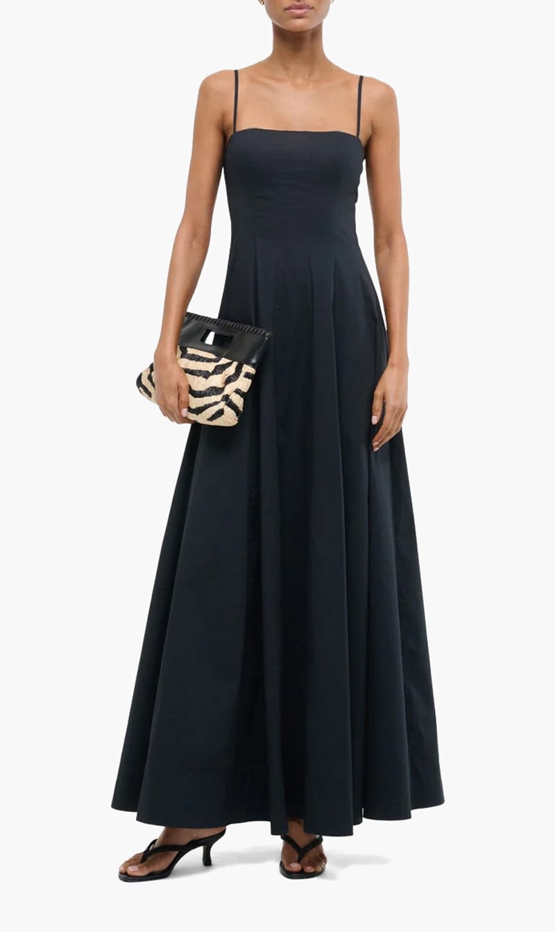 

Staud Black Wylie Maxi Dress for Women | The Deal Outlet