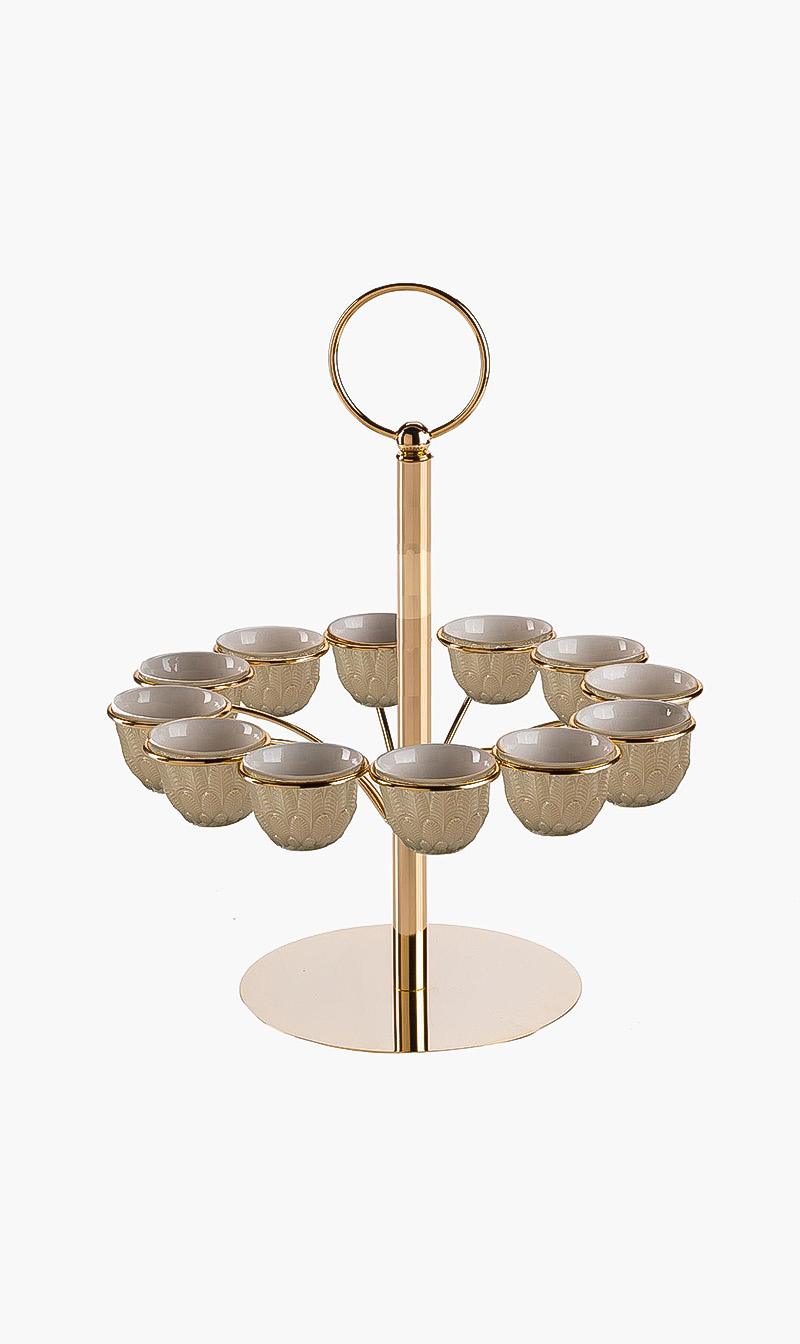 

Villari Peacock Arabic Coffee Cup Holder