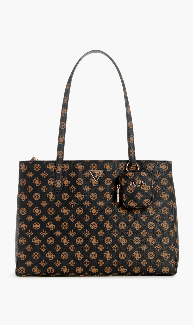 

Guess Brown Power Play Tech Tote for Women | The Deal Outlet