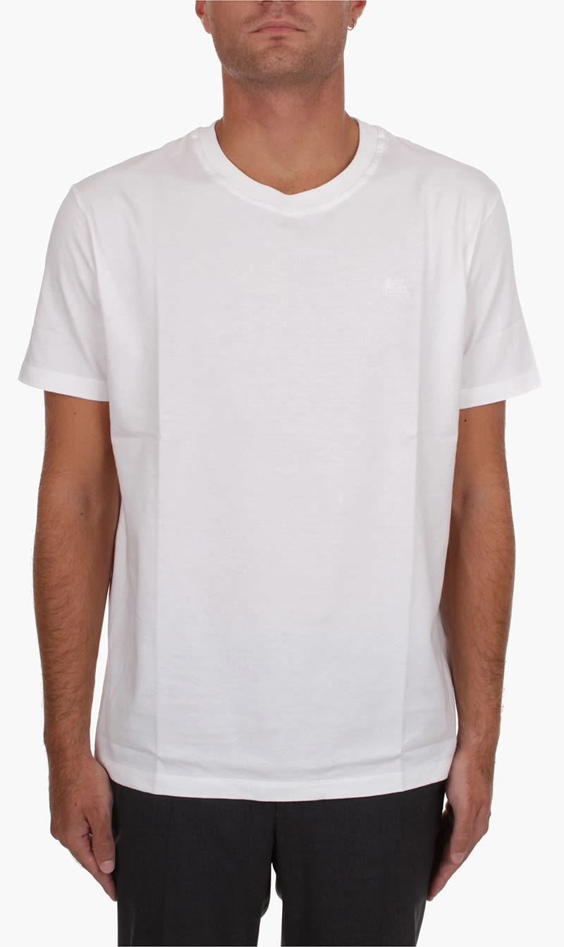 

Etro White Roma Short Sleeve T-shirt for Men | The Deal Outlet