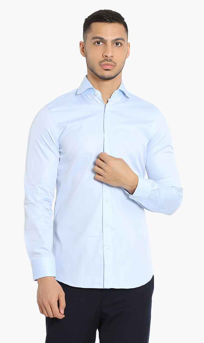 

Hackett London Mayfair Sea Island Lux Classic Fit Shirt
