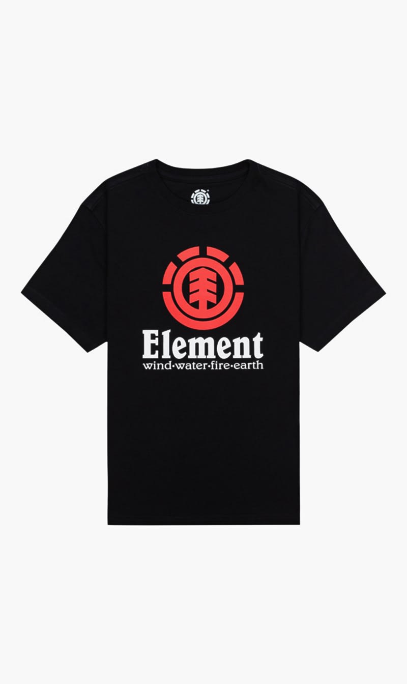 Element Black Screen Print T-shirt for Boys