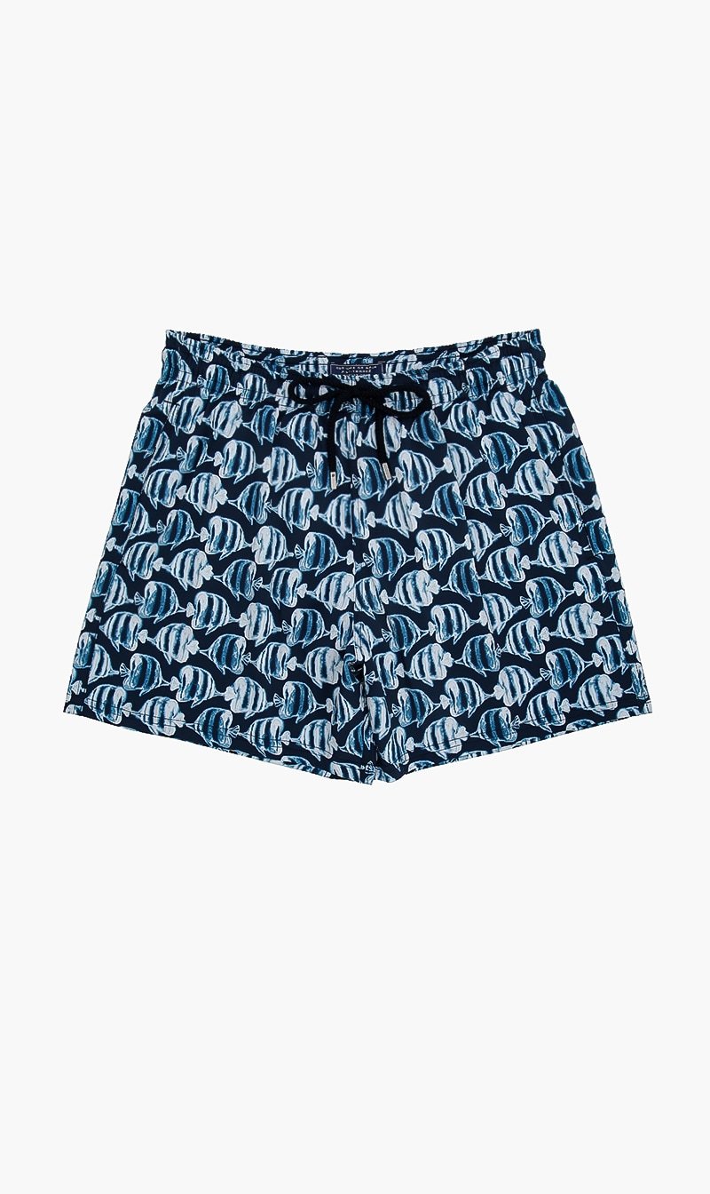 

Fish Printed Shorts, Blue