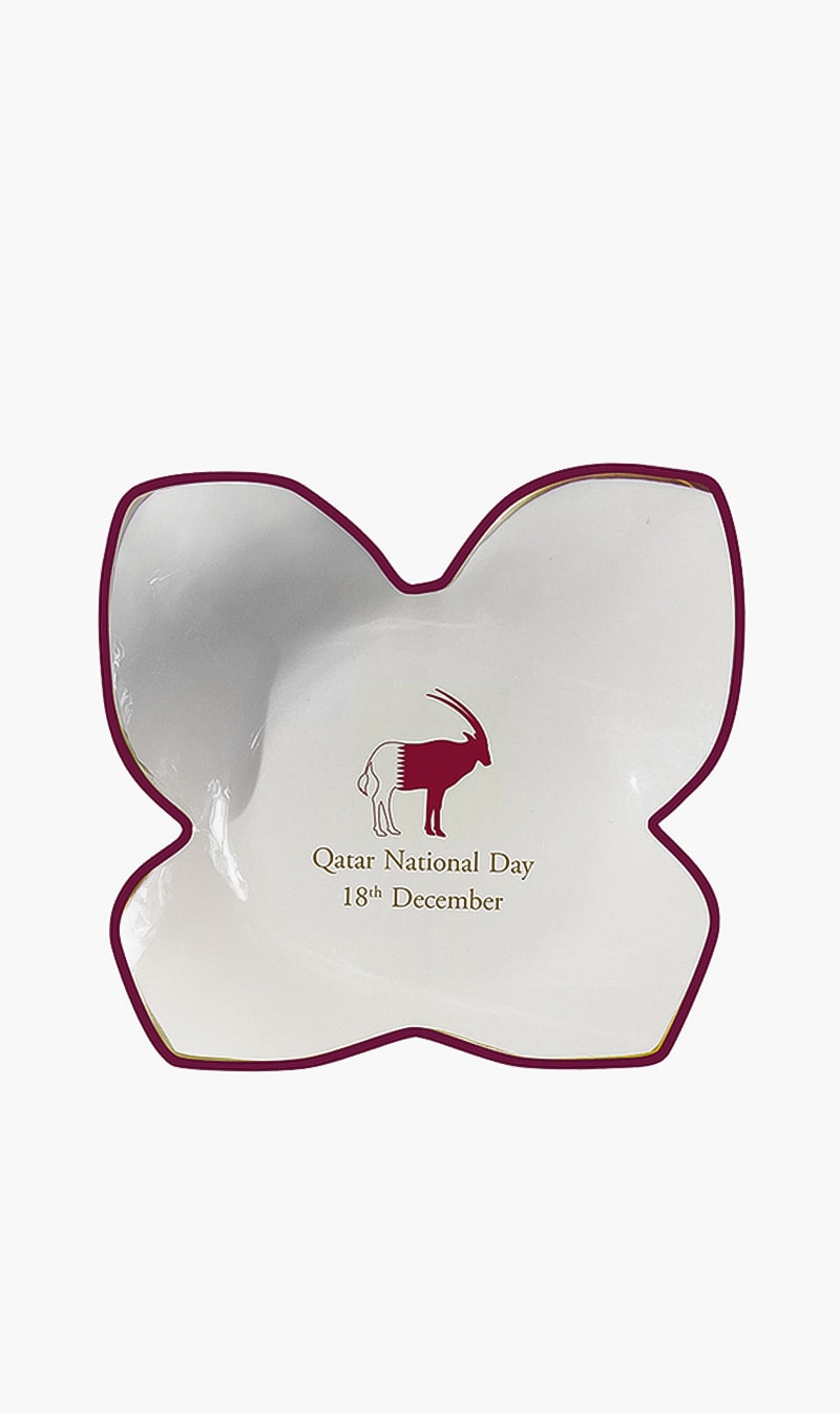 

Medium Butterfly Dish, White