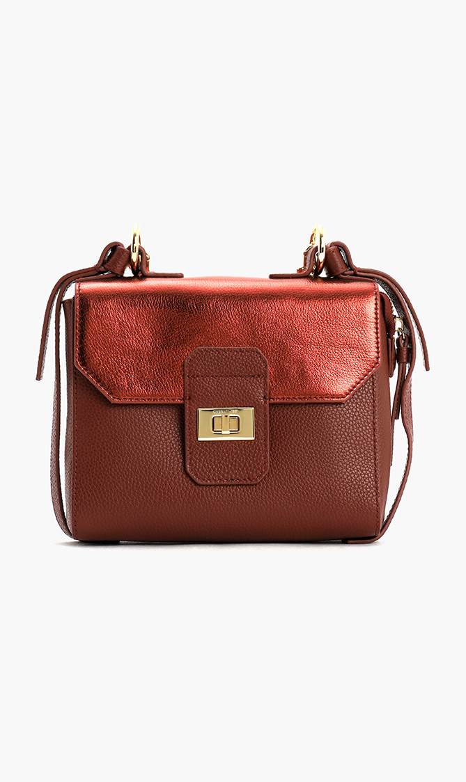 

Cerruti Ashley Leather Flap Bag