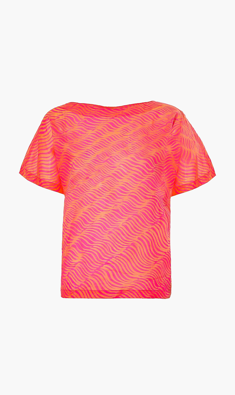 

Translucent Printed Top