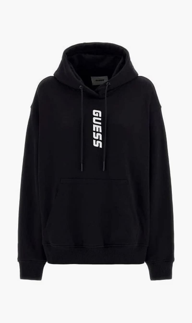 

Guess Black Alisha Hooded Sweats - Mid Organic Co Recycle Poly for Women | The Deal Outlet