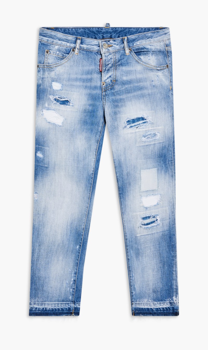

Dsquared2 Blue Pants 5 Pockets for Men | The Deal Outlet