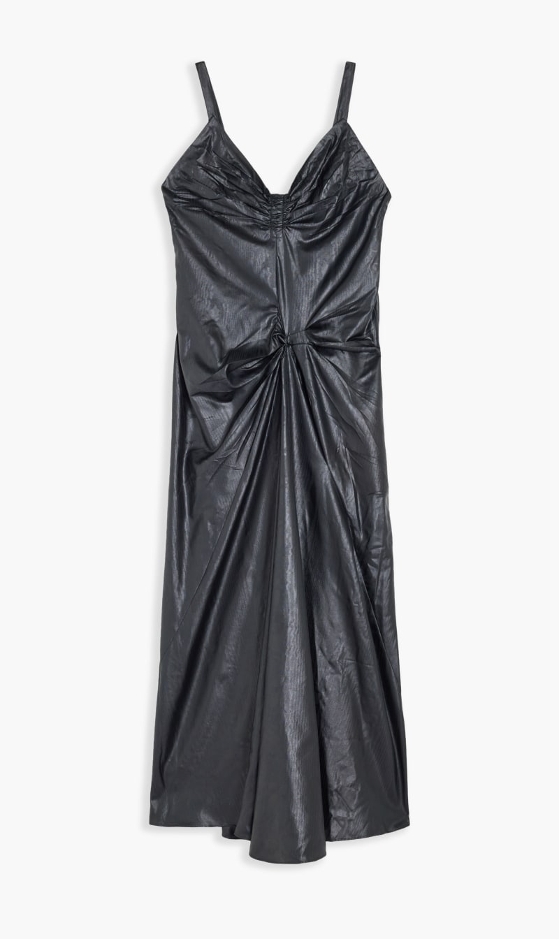 

Maison Margiela Black Avp Strap Black Maxi Dress for Women | The Deal Outlet