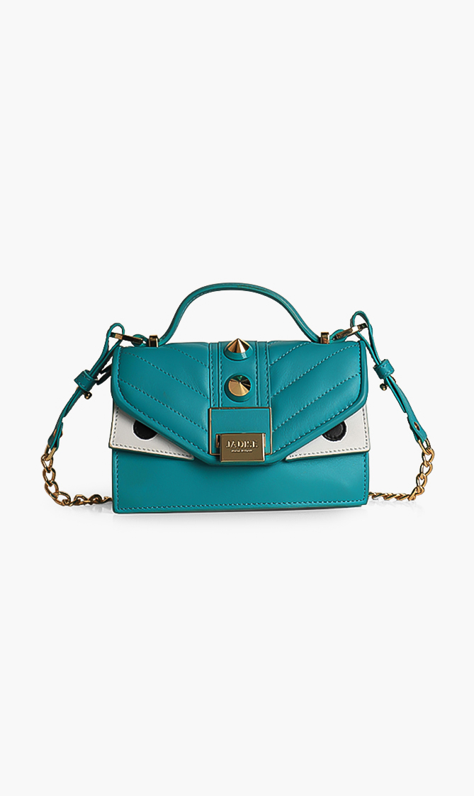 

Jadise Mini Trap Leather Crossbody Bag