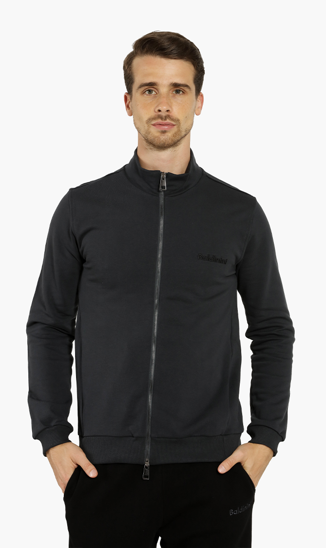 

Stand-up Collar Sweatshirt, Grey